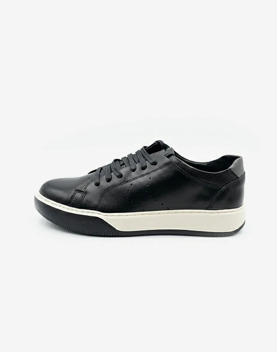 Espadrille homme cuir Noir